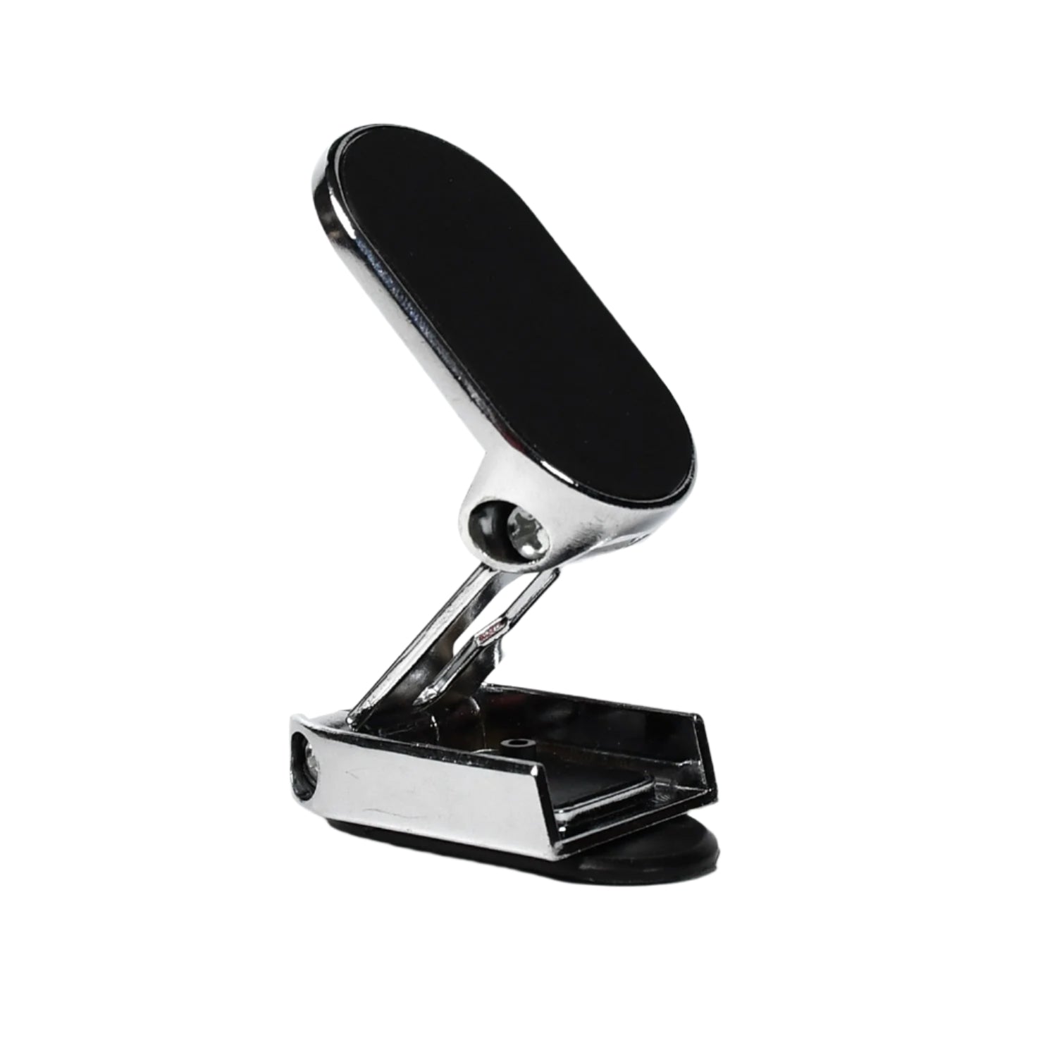 Magnetic car phone holder in folded position. Magnetic car phone holder in folded position.